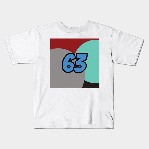 George Russell Coloured Circles - Driver Number Kids T-Shirt by GreazyL